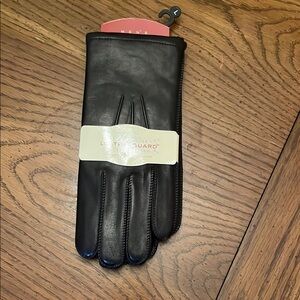 Men's Black Leather Gloves